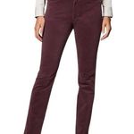 Women’s J. Jill brown burgundy slim leg corduroy pants size medium Photo 0