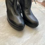 Stuart Weitzman [] Black Leather Ankle Moto Boots Photo 4