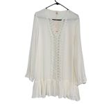 Eberjay REVOLVE Eberjey Swim Cover Up Tunic Dress w/ Lace Trim Summer of Love Elba Sz L Photo 2