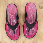 Crocs  Disney Mickey Mouse Thong Flip Flop Sandals Black Pink Womens 8 Photo 4