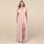 Lulus LULU’S Heavenly Hues Blush Maxi Dress Photo 2