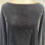 Gloria Vanderbilt  black and silver shimmering velvet top size 3X NWT Photo 1