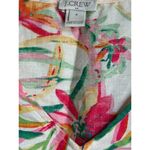 J.Crew Womens Size 4 Floral Linen Blend Peplum Grandmacore Boho Top Photo 2