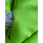 Solid Neon Green Crop Halter Top size S Black Photo 4