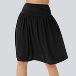 Halara  High Waisted Ruched Side Pocket Flowy Resort Skirt Black nwt XS Photo 0