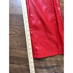 Halloween Costume Red Lace Up Red Faux Leather Pants Size Medium Photo 5