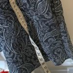 Loft  Women's Gray Paisley dress large petite Photo 7