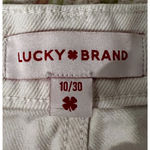 Lucky Brand  Womens White Jeans Size 10 Cotton Denim High Rise Designer NWT Photo 1