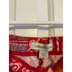 Coldwater Creek Women's Size 12 Printed Pants Red Multi Color Patchwork Pattern Photo 5