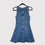 Abercrombie & Fitch Abercrombie Fitch Womens Dress Blue Mila Squareneck Denim Mini A Line Y2K Small Photo 2