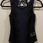 Urban Outfitters Lace Black And Navy Blue Bodysuit Photo 0