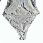 Free People Waffle Knit All You Want White Turtleneck Bodysuit Size M Photo 4