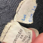 Vintage Coat Dress Black and White Contrasting Colors Long Womens Size 14 Photo 7