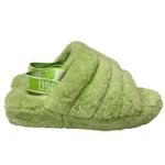 UGG  Fluff Yeah Slide On Slippers Slingback Plush Apple Green Women’s Size 11 Photo 3