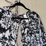 Swim cover up NEW black white floral Time & Tru 2x 20w 22w batwing vacation Photo 1