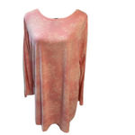 Pure Jill Super Soft Pink White L Tunic & Scarf Outfit Size L Photo 3