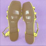 Bamboo  Kick 62 Pyramid Stud Gladiator Sandals 6.5 Yellow Square Toe Photo 9