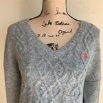 U.S. Polo Assn. V-Neck Heather Gray Monogram Sweater Sz M NWT Photo 1