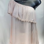 Taylor & Sage  elegant Off-Shoulder Blouse in Light Pink size small Photo 0