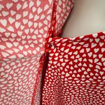 Ann Taylor Wrap Dress Womens 6 Red White Polyester Valentine's Heart Print NEW Photo 6