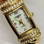 Gossip  women watch 18mm quartz analog gold tone cuff bracelet size 6.5” running Photo 1