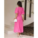 NEW Puff Sleeve V Neck A Photo 3