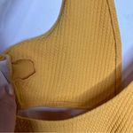 SheIn  deep v one piece swimsuit cheeky mustard Yellow size large Photo 3