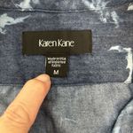 Karen Kane New Dress Womens Small Tie Dye Button Down Long Sleeve Blue Size M Photo 3