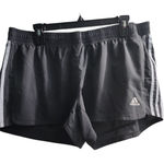 Adidas  Running Shorts Womens 3 Stripe Athletic Gym‎ Workout Gray XL Photo 0