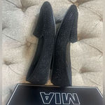 MIA Faux Suede Rhinestone Loafers Photo 4