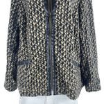 Bob Mackie  Fleece Printed Front Zip Long Sleeve Jacket Artsy Brown Size L Photo 3