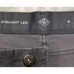 st. john's bay Womens Mid Rise Straight Leg Gray Corduroy Pants Size 8 NWOT Photo 1