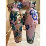 MATA Chunky Heel Pink Purple Floral Women's Size 9 Photo 3