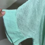 Victoria's Secret Victoria’s Secret Sheer Knit Beach Cover-Up Top Mint Green Size L Oversized Photo 3