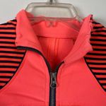 Lululemon  Forme Classic Stripe Light Flare Inkwell Neon Orange Athletic Jacket 6 Photo 4