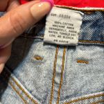 Bongo Vintage button fly denim jean shorts big logo on back size 3 Photo 12