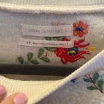 Urban Outfitters Embroidered Crop Sweater Tan Photo 2