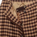 Vintage Valentino Miss V Brown Wool Check Pattern A Photo 7