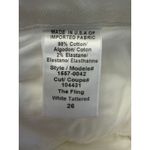 Current/Elliott The Fling Boyfriend Jeans Women’s 26 White Tattered Distressed Photo 4