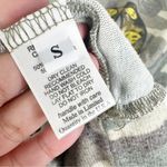 Lauren Moshi  Size Small Camo Slub Knit Smiley Face Love Graphic Shirt Photo 6