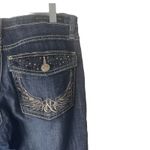 Rock & Republic Women's Size 8 Short Berlin Angel Wing Jewel Flap Pocket Jeans Photo 6