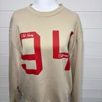 Old Navy 94 California Tan Sweater with Red Accents Size M Photo 3