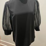 Ted Baker Elegant Black Puff Sleeve Top Photo 7