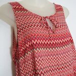 Lucky Brand Margarita Meadow Tank Top M Chevron Zig Zag Print Photo 1