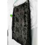 Romeo + Juliet Couture Black Velvet Sequin Skirt Pencil Straight Size MED Photo 3