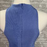 Club L London Ruched Blue Twist Front Halter Neck Mini Dress Size 6 Photo 3