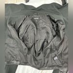 Ollie & Lala Mixed Fabric & Faux Leather Moto Jacket Black Photo 10