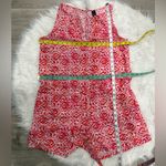 Gap Women’s Red Patterned Romper Size S Photo 2