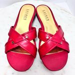 Lauren Ralph Lauren Red Sandals Size 9.5‎ Photo 0