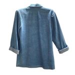 Vivaldi Jeanswear Vintage Double Breasted Denim Jean Blazer Jacket size small Blue Photo 1